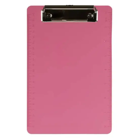 JAM Paper Mini Plastic Memo Clipboards, 12ct. Pink {1}