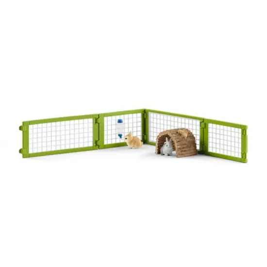 Schleich Farm World Rabbit Hutch Playset {5}