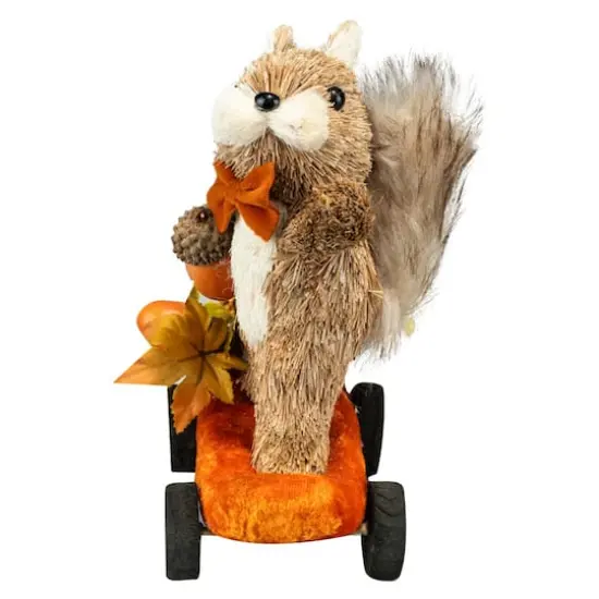 7" Squirrel on Skateboard with Acorns Natural Décor by Ashland® {3}