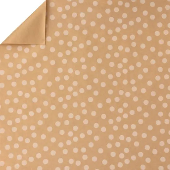 Kraft Polka Dot Gift Wrap by Celebrate It&trade; {1}