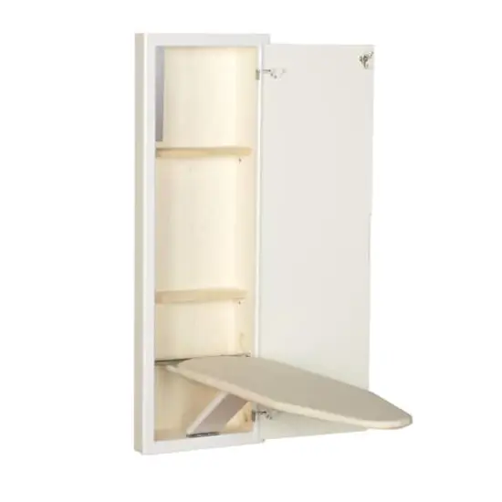 Household Essentials Ironing Board Cabinet White {4}