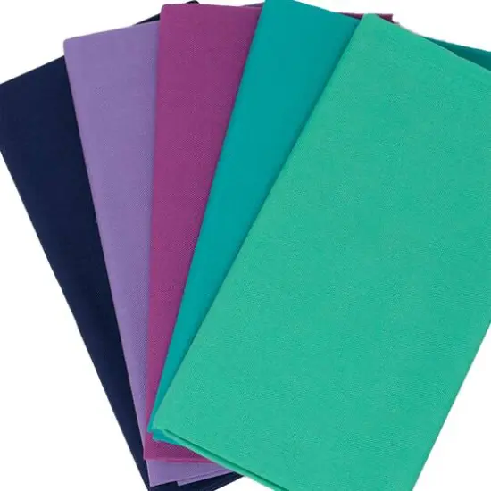 SINGER Solid Cotton Fabric Bundle Peacock {3}