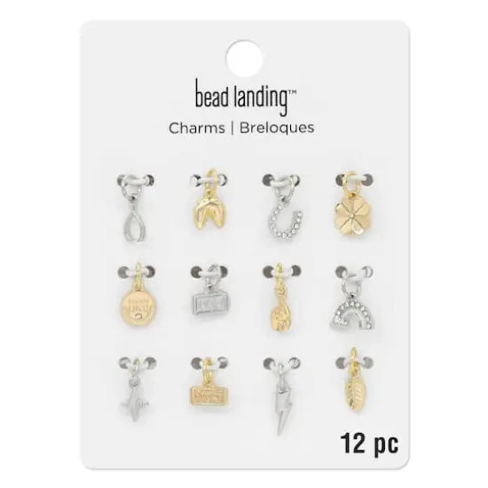 Silver & Gold Lucky Mix Charms by Bead Landing&trade; {4}