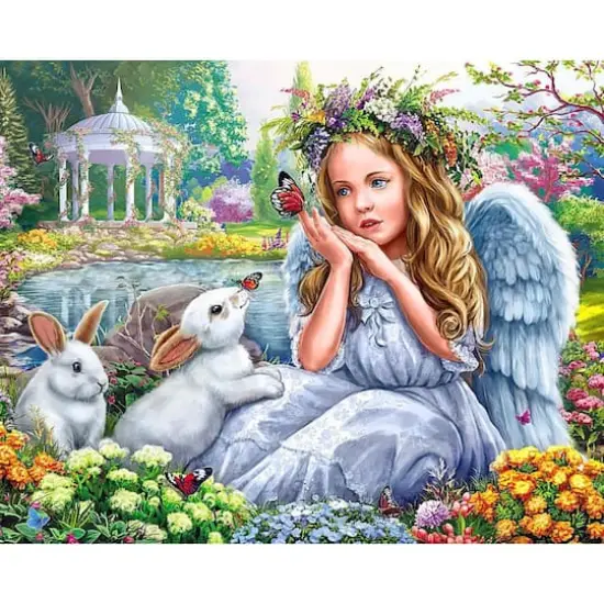 Crafting Spark Diamond Painting Kit Angel In The Garden Crafting Spark {4}