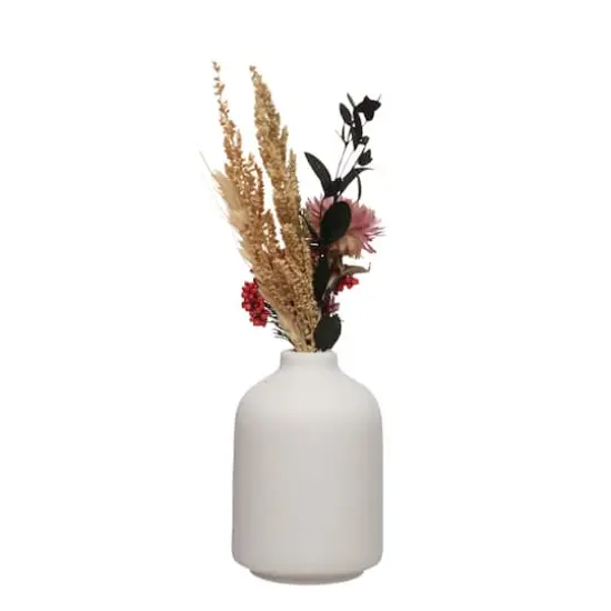9.5" Pink Dried Floral Arrangement in White Container by Ashland&reg; {3}