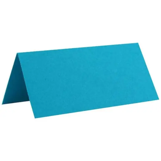 JAM Paper Printable Place Cards, 12ct. Bright Hue Sea Blue {1}