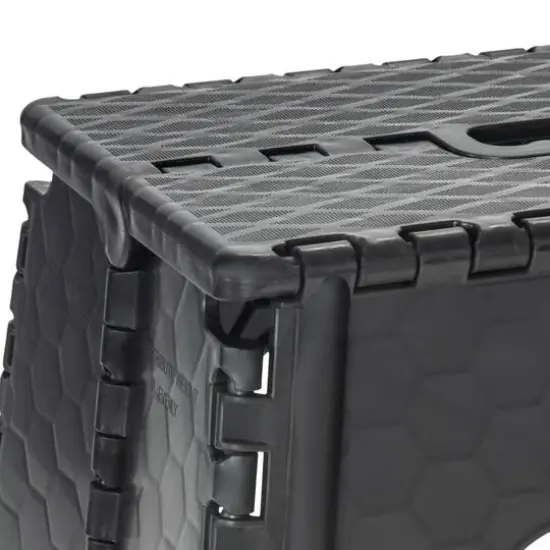 Simplify 12" Folding Step Stool Black {10}