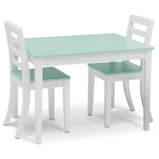 Delta Children Gateway Table & 2 Chairs Set White {2}