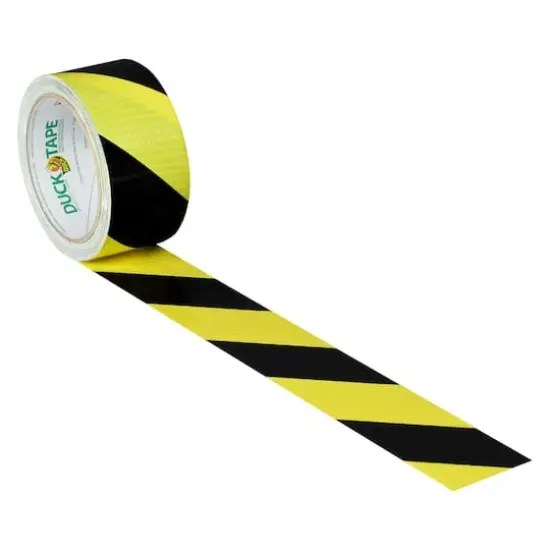 Duck Tape&reg; Black & Yellow Stripes Duct Tape {3}