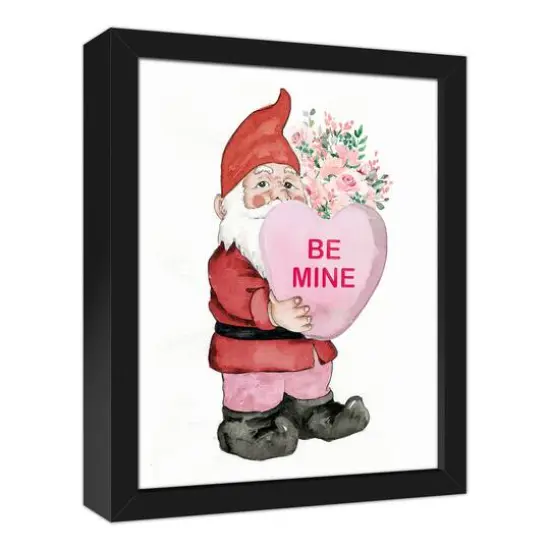 Be Mind Gnome Framed Canvas Wall Art {3}