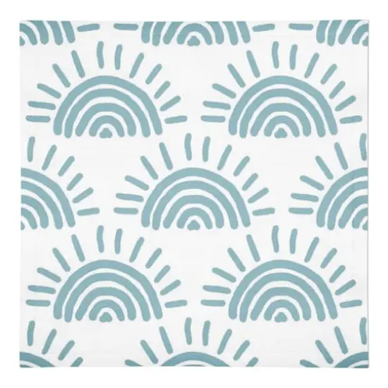 Sun Print Cotton Twill Napkin Blue {1}
