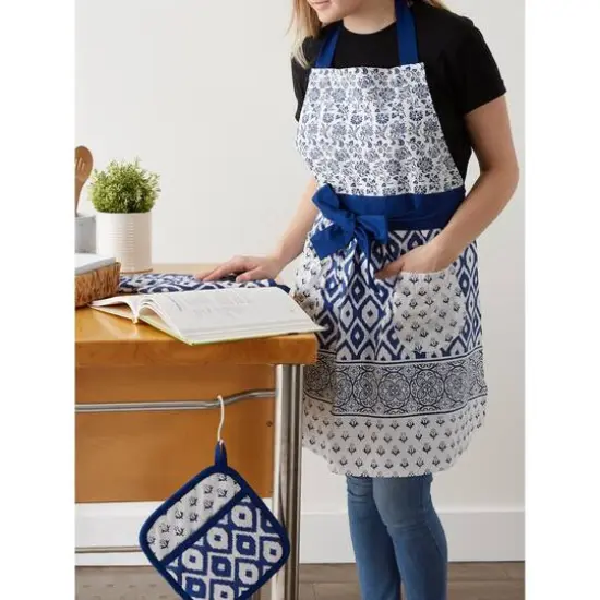 DII&reg; Blue Market Chef Apparel Set {7}