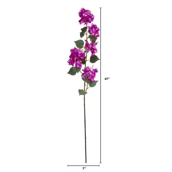47'' Bougainvillea Artificial Flower Spray, 4ct. Purple {4}