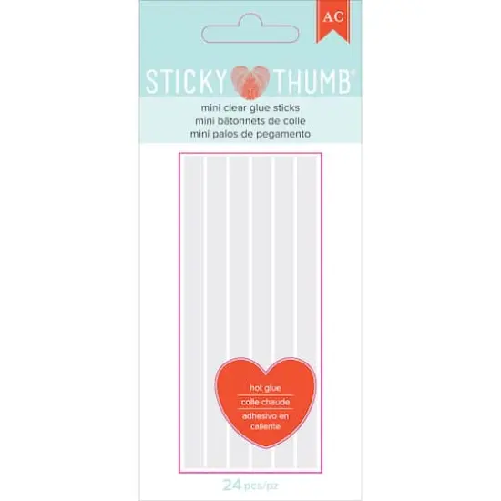 Sticky Thumb&reg; Clear Mini Hot Glue Sticks, 24ct. {3}
