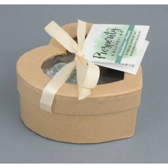 Prosperity Collection Of Stones In Heart Box {5}