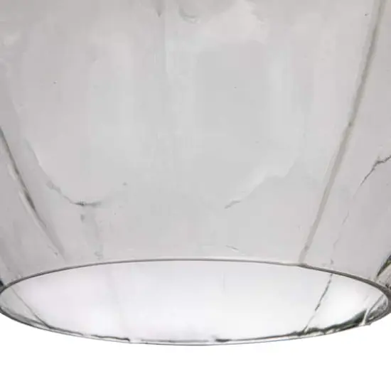 Hello Honey&reg; Matte Black Oversized Geometric Glass Ceiling Light {18}