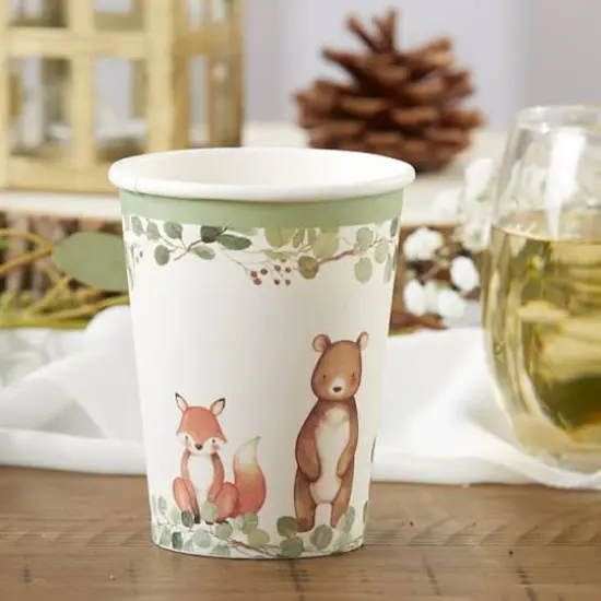 Kate Aspen&reg; 8oz. Woodland Baby Paper Cups, 64ct. {3}