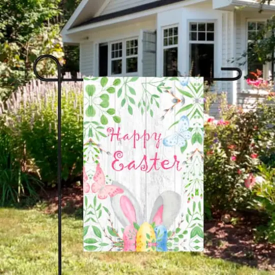 Happy Easter Bunny Ears Garden Flag 12.5" x 18" {4}