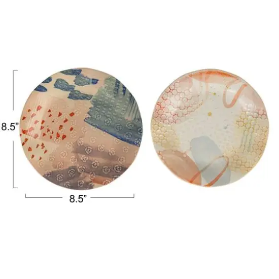 Hello Honey&reg; 8.5" Abstract Elegance Stoneware Plate Set {7}
