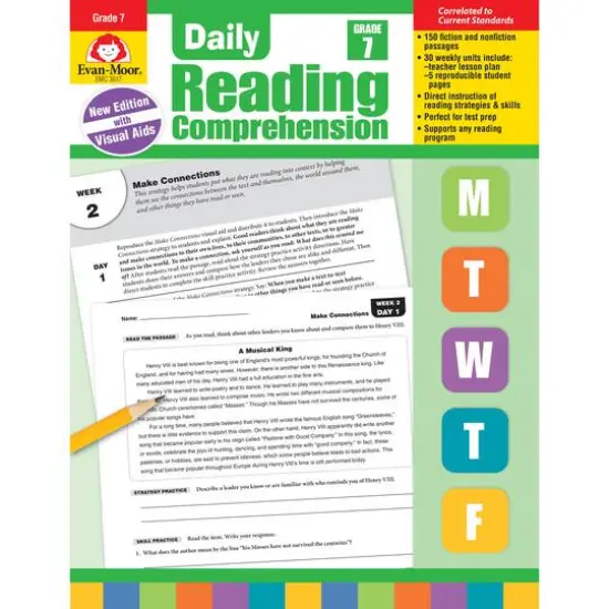 Daily Reading Comprehension, Grade 7 {1}