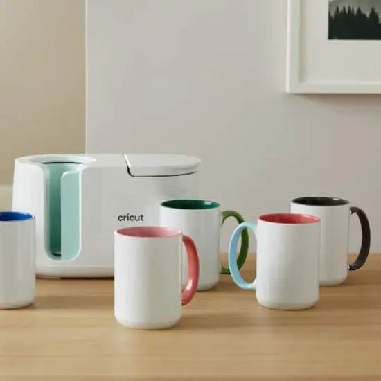 Cricut&reg; 15oz. Beveled Ceramic Mug Blank Forest {6}