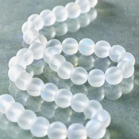 White Opal Glass Round Beads, 6mm by Bead Landing&trade; {3}