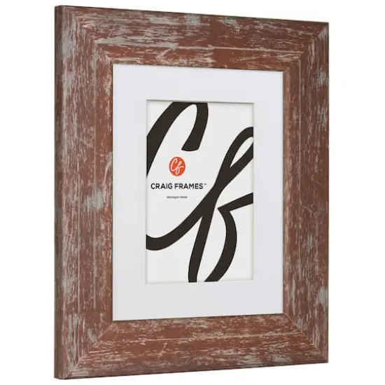 4 Pack Craig Frames American Barn Red Picture Frame with Mat {4}