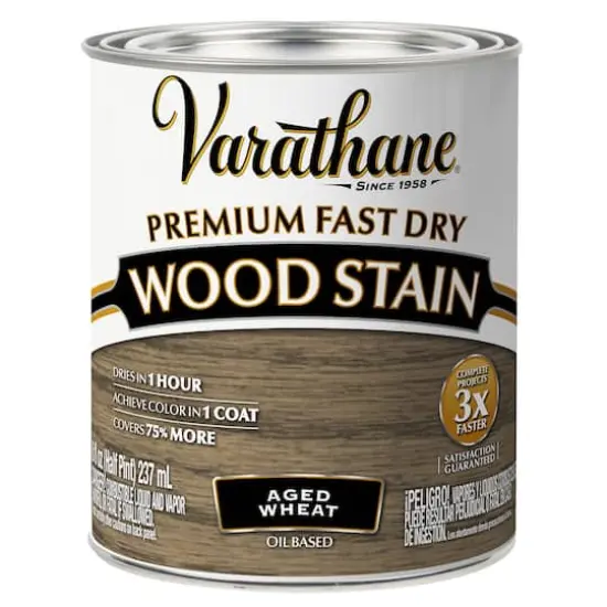 Varathane&reg; 8oz. Premium Fast Dry Wood Stain Aged Wheat {1}