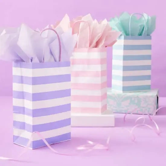 Pastel Stripe Value Pack Small Bags by Celebrate It&trade; {3}