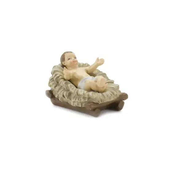 Gold Finished Holy Family Nativity Figurines Set {5}
