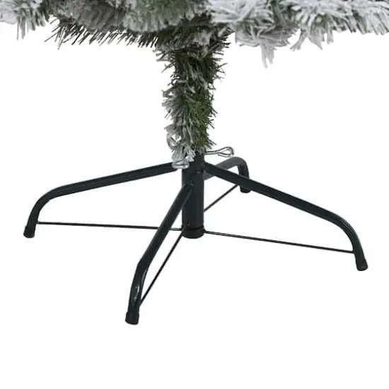 5ft. Unlit Flocked White River Mountain Pine & Pinecones Artificial Christmas Tree {5}