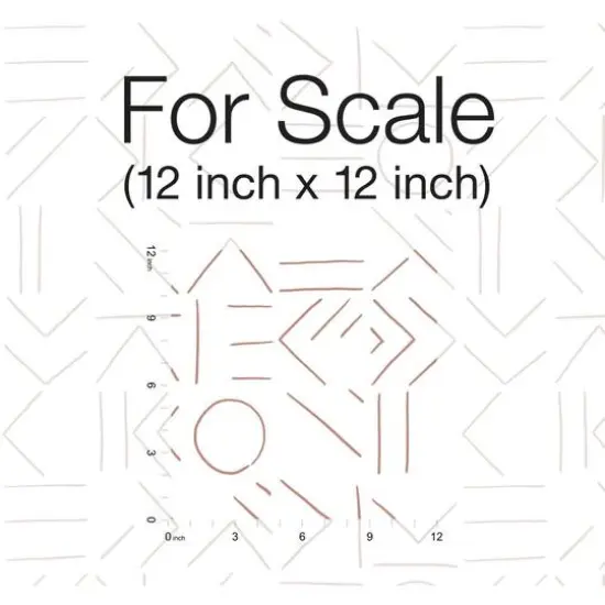 RoomMates Down The Line Peel & Stick Wallpaper Clay and White {8}