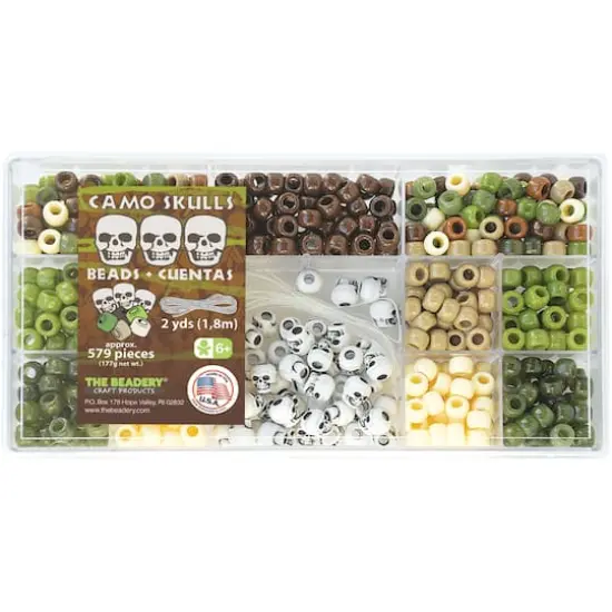 The Beadery&reg; Camo Skulls Bead Box {1}
