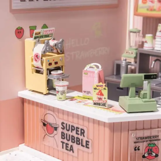 Rolife&reg; Super Creator Double Joy Bubble Tea DIY Miniature Kit {4}