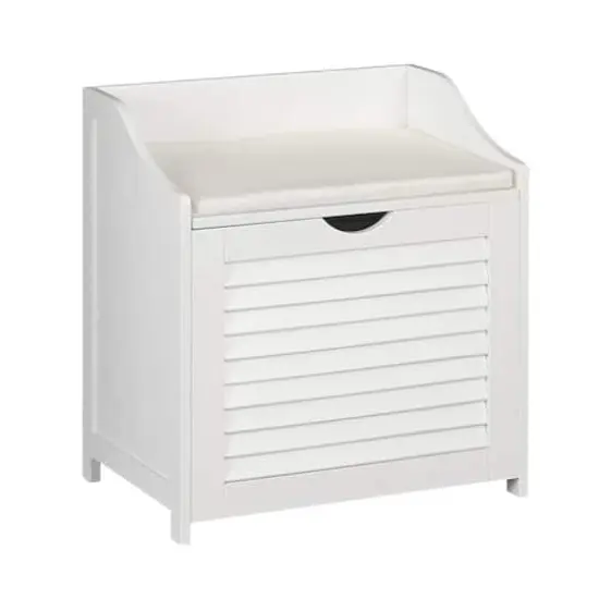 Household Essentials Single-Load Cabinet Hamper Seat {1}