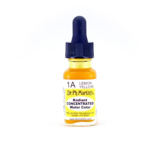 Dr. Ph. Martin's® Radiant Concentrated Watercolor, 0.5oz. 1A Lemon Yellow {1}