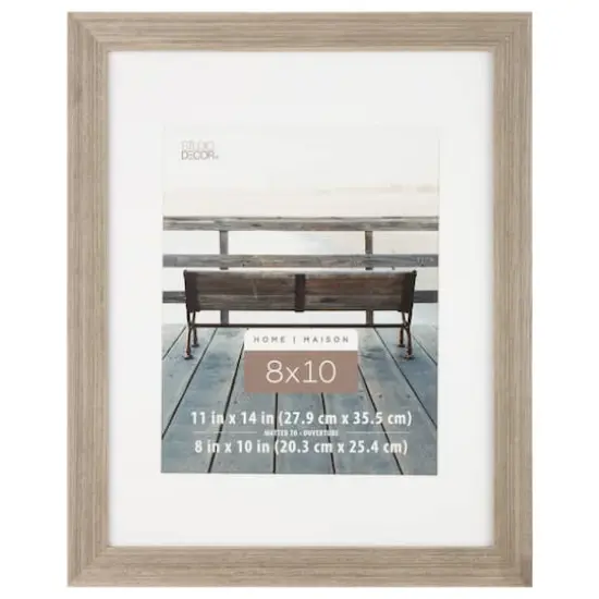 Home 8" x 10" Gray Frame with Mat by Studio D&eacute;cor&reg; {1}