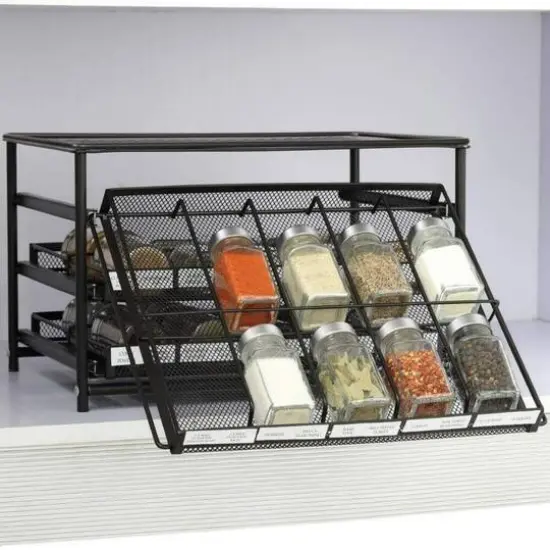 NEX&trade; 3-Tier 30-Bottle Spice Rack Organizer {7}
