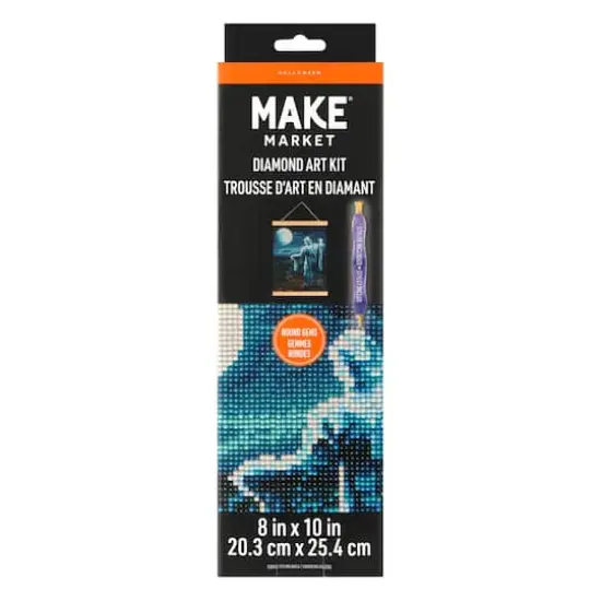 8" x 10" Mummy Diamond Art Kit with Magnetic Frame by Make Market&reg; {1}