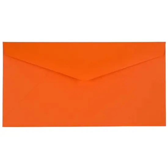 JAM Paper 3.875" x 7.5" Brite Hue Monarch Envelopes, 50ct. Orange {1}
