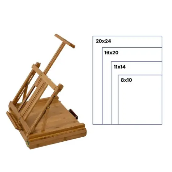 Pacific Arc Compact Tabletop Easel with Storage {8}