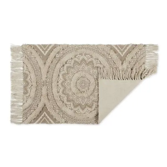 DII&reg; Printed Natural Hand-Loomed Shag Rug, 2ft. x 3ft. Stone {4}