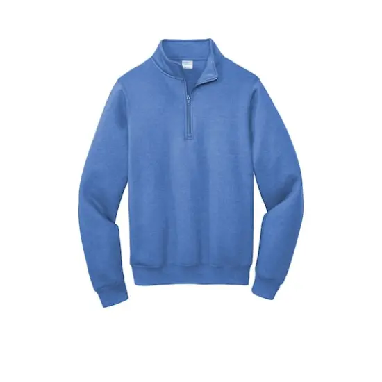 Port & Company&reg; Core Fleece 1/4 Zip Pullover Sweatshirt Heather Royal {1}