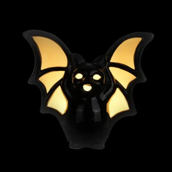 8" Black Bat LED Ceramic Tabletop D&eacute;cor by Ashland&reg; {9}