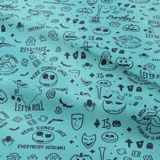 Camelot Fabrics Nightmare Before Christmas Creepy Cute Celebration Cotton Precut Fabric Bundle {4}