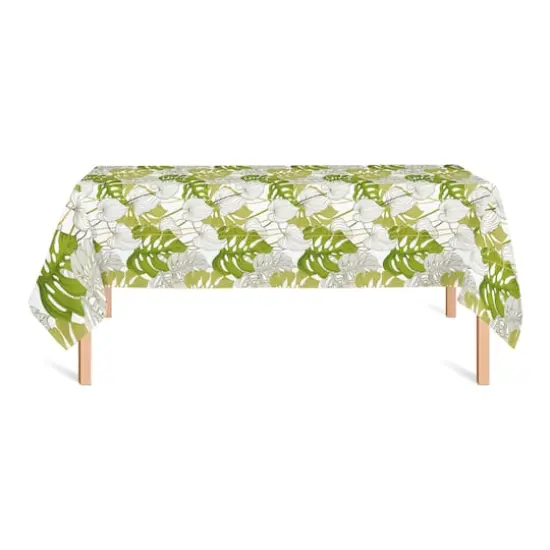 Yellow Green Monstera Tablecloth {3}