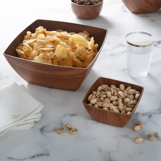 Luxe Party Mahogany Collection Small 5" Square Serving Bowl {4}