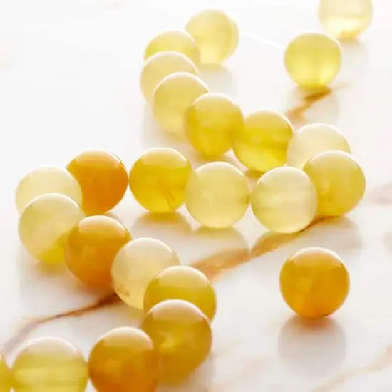 Yellow Agate Round Beads, 10mm by Bead Landing&trade; {3}