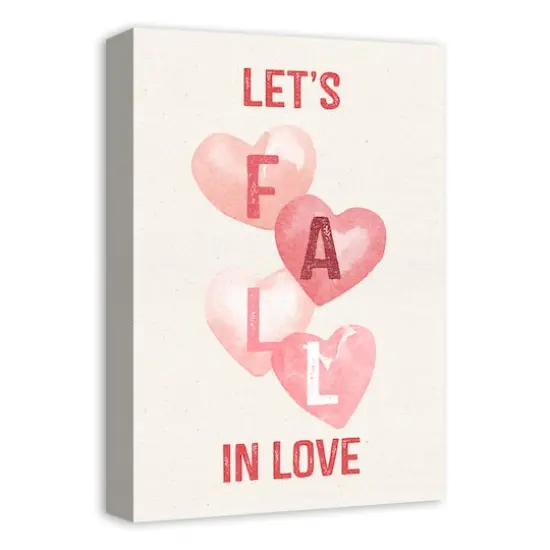 Let's Fall In Love Canvas Wall Art {3}