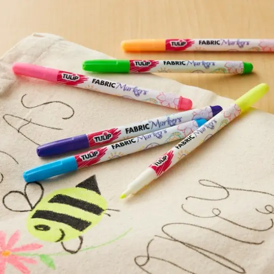 Tulip&reg; Fabric Markers&reg; Fine Writers, Neon {3}